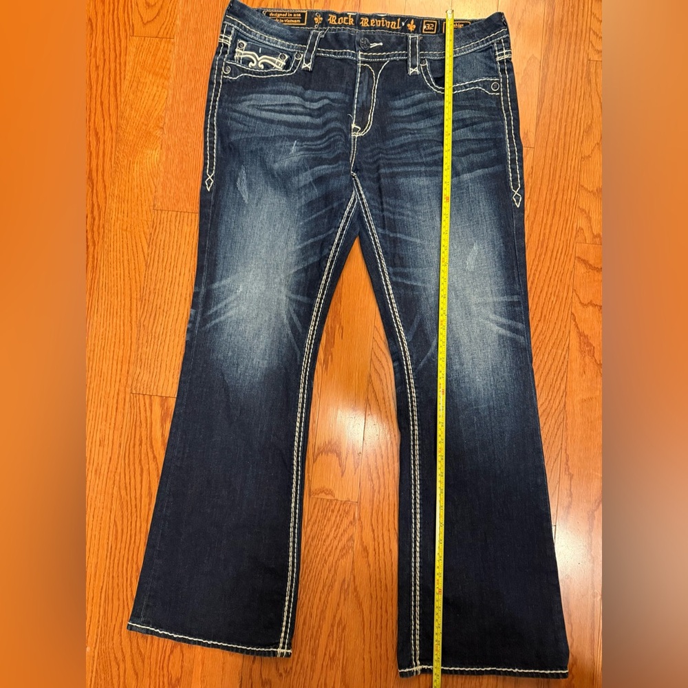 Women's Rock Revival Dark Blue Jeans